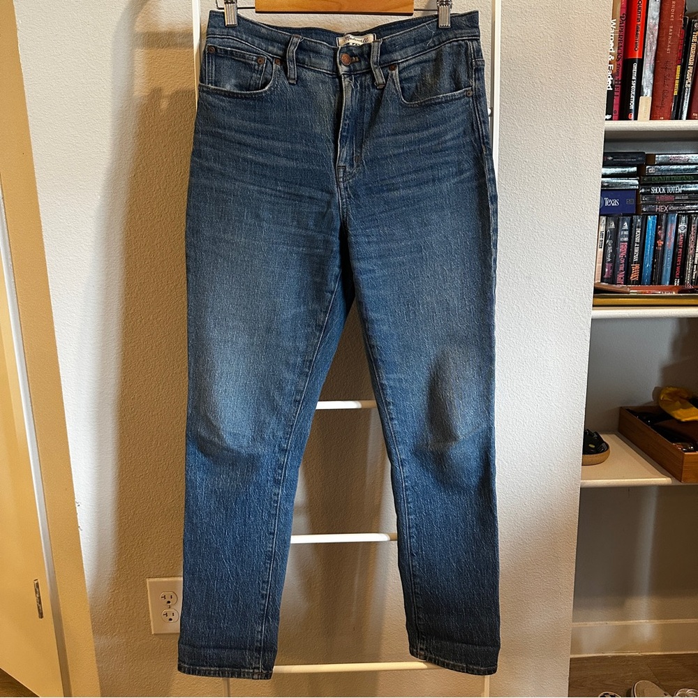 Madewell Blue Straight Jeans Versatile Style